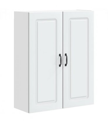 vidaXL Dishwasher Panel Kalmar White 80 x 31 x 100 cm Engineered Wood — Model: 1x wall cabinet (2 doors) 80 cm wide 100 cm high