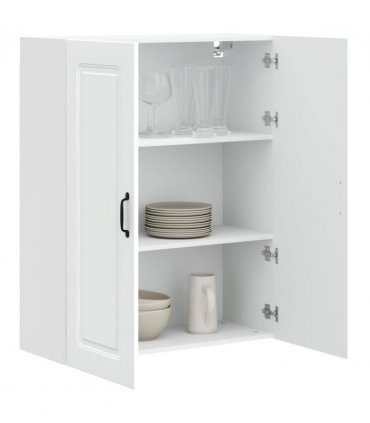 vidaXL Dishwasher Panel Kalmar White 80 x 31 x 100 cm Engineered Wood — Model: 1x wall cabinet (2 doors) 80 cm wide 100 cm high