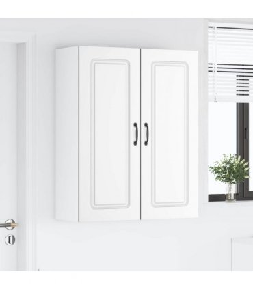 vidaXL Dishwasher Panel Kalmar White 80 x 31 x 100 cm Engineered Wood — Model: 1x wall cabinet (2 doors) 80 cm wide 100 cm high