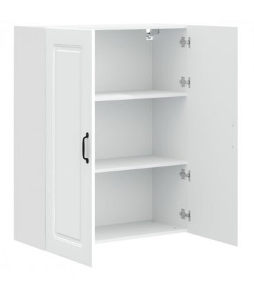 vidaXL Dishwasher Panel Kalmar White 80 x 31 x 100 cm Engineered Wood — Model: 1x wall cabinet (2 doors) 80 cm wide 100 cm high