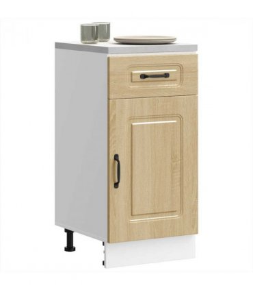 vidaXL Kitchen Base Cabinet Kalmar Sonoma Oak Engineered Wo — Model: 1x bottom cabinet (1 door 1 drawer) 40 cm wide 81.5 cm high