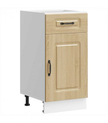 vidaXL Kitchen Base Cabinet Kalmar Sonoma Oak Engineered Wo — Model: 1x bottom cabinet (1 door 1 drawer) 40 cm wide 81.5 cm high