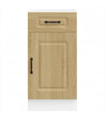 vidaXL Kitchen Base Cabinet Kalmar Sonoma Oak Engineered Wo — Model: 1x bottom cabinet (1 door 1 drawer) 40 cm wide 81.5 cm high