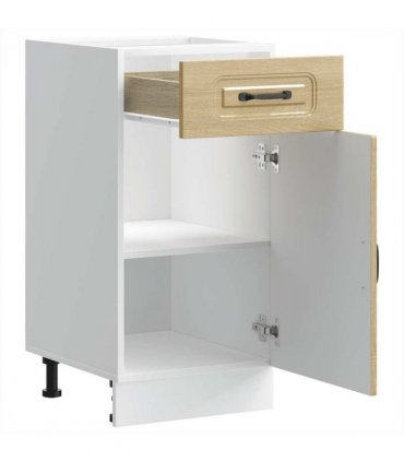 vidaXL Kitchen Base Cabinet Kalmar Sonoma Oak Engineered Wo — Model: 1x bottom cabinet (1 door 1 drawer) 40 cm wide 81.5 cm high