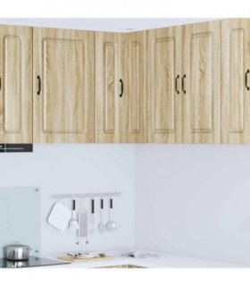 vidaXL Dishwasher Panel Kalmar Sonoma Oak 57 x 57 x 80 cm — Model: 1x wall corner cabinet 57 cm wide 80 cm high