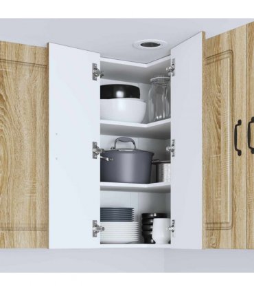 vidaXL Dishwasher Panel Kalmar Sonoma Oak 57 x 57 x 80 cm — Model: 1x wall corner cabinet 57 cm wide 80 cm high