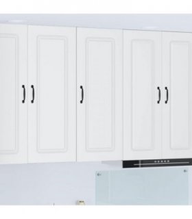 vidaXL Dishwasher Panel Kalmar White 40 x 31 x 100 cm Engineered Wood — Model: 1x wall cabinet (1 door) 40 cm wide 100 cm high