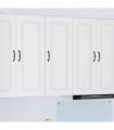 vidaXL Dishwasher Panel Kalmar White 40 x 31 x 100 cm Engineered Wood — Model: 1x wall cabinet (1 door) 40 cm wide 100 cm high