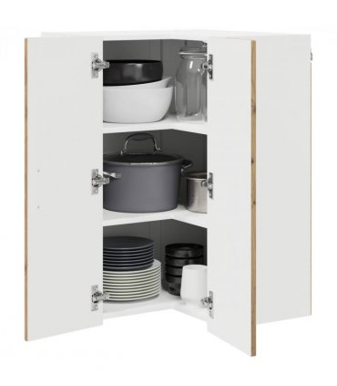 vidaXL Dishwasher Panel Kalmar Artisan Oak 57 x 57 x 80 cm — Model: 1x wall corner cabinet 57 cm wide 80 cm high