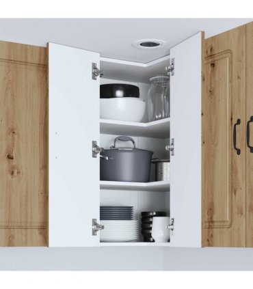 vidaXL Dishwasher Panel Kalmar Artisan Oak 57 x 57 x 80 cm — Model: 1x wall corner cabinet 57 cm wide 80 cm high