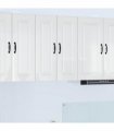 vidaXL Dishwasher Panel Kalmar 2 pcs High Gloss White 30 x 31 x 80 cm — Model: 2x wall cabinet (1 door) 30 cm wide 80 cm high