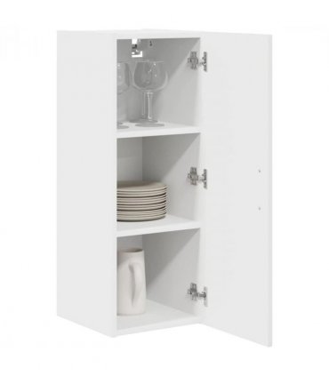 vidaXL Dishwasher Panel Kalmar 2 pcs High Gloss White 30 x 31 x 80 cm — Model: 2x wall cabinet (1 door) 30 cm wide 80 cm high