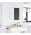 vidaXL Kitchen Wall Cabinet Kalmar Black Engineered Wood — Model: 1x wall cabinet (1 door) 30 cm wide 60 cm high