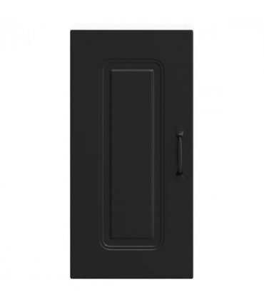 vidaXL Kitchen Wall Cabinet Kalmar Black Engineered Wood — Model: 1x wall cabinet (1 door) 30 cm wide 60 cm high