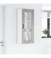 vidaXL Dishwasher Panel Kalmar Grey Sonoma 40 x 31 x 100 cm — Model: 1x wall glass cabinet (1 door) 40 cm wide 100 cm high