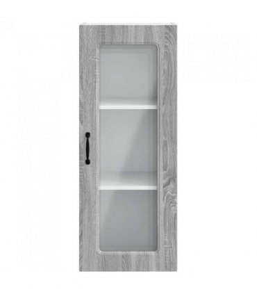 vidaXL Dishwasher Panel Kalmar Grey Sonoma 40 x 31 x 100 cm — Model: 1x wall glass cabinet (1 door) 40 cm wide 100 cm high