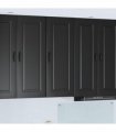 vidaXL Dishwasher Panel Kalmar Black 40 x 31 x 100 cm Engineered Wood — Model: 1x wall cabinet (1 door) 40 cm wide 100 cm high