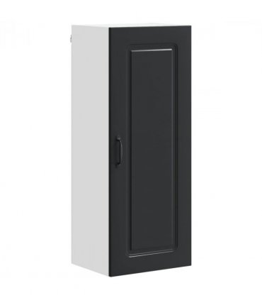 vidaXL Dishwasher Panel Kalmar Black 40 x 31 x 100 cm Engineered Wood — Model: 1x wall cabinet (1 door) 40 cm wide 100 cm high