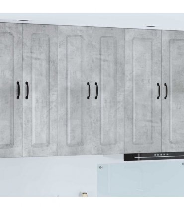vidaXL Dishwasher Panel Kalmar Concrete Grey 60 x 31 x 100 cm — Model: 1x wall cabinet (2 doors) 60 cm wide 100 cm high
