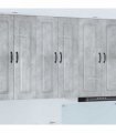 vidaXL Dishwasher Panel Kalmar Concrete Grey 60 x 31 x 100 cm — Model: 1x wall cabinet (2 doors) 60 cm wide 100 cm high