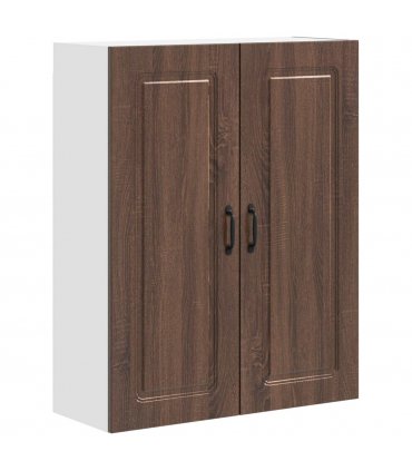 vidaXL Dishwasher Panel Kalmar Brown Oak 80 x 31 x 100 cm — Model: 1x wall cabinet (2 doors) 80 cm wide 100 cm high