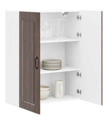 vidaXL Dishwasher Panel Kalmar Brown Oak 80 x 31 x 100 cm — Model: 1x wall cabinet (2 doors) 80 cm wide 100 cm high