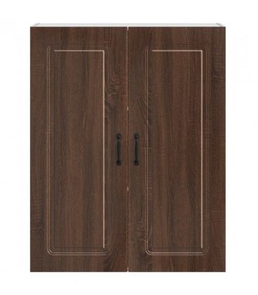 vidaXL Dishwasher Panel Kalmar Brown Oak 80 x 31 x 100 cm — Model: 1x wall cabinet (2 doors) 80 cm wide 100 cm high