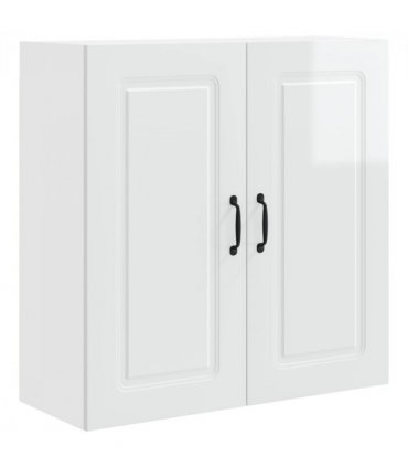 vidaXL Dishwasher Panel Kalmar High Gloss White 80 x 31 x 80 cm — Model: 1x wall cabinet (2 doors) 80 cm wide 80 cm high