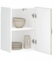 vidaXL Kitchen Wall Cabinet Kalmar Concrete Grey Engineered Wood — Model: 1x wall cabinet (1 door) 40 cm wide 60 cm high