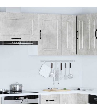 vidaXL Kitchen Wall Cabinet Kalmar Concrete Grey Engineered Wood — Model: 1x wall cabinet (1 door) 40 cm wide 60 cm high