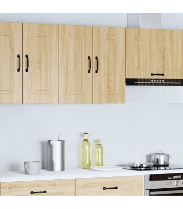 vidaXL Kitchen Wall Cabinet Kalmar Sonoma Oak Engineered Wood — Model: 1x wall cabinet (2 doors) 60 cm wide 60 cm high