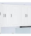 vidaXL Dishwasher Panel Kalmar White 50 x 31 x 100 cm Engineered Wood — Model: 1x wall cabinet (1 door) 50 cm wide 100 cm high
