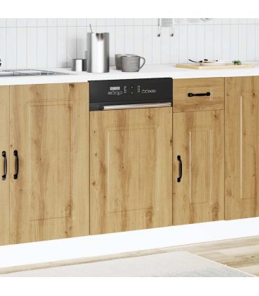 vidaXL Dishwasher Panel Kalmar Artisan Oak 45x1.5x57 cm Engineered Wood — Model: 1x dishwasher panel 45 cm wide 57 cm high