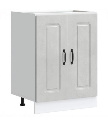 vidaXL Sink Base Cabinet Kalmar Concrete Grey 60x46x81.5 cm Enginee — Model: 1x bottom cabinet (2 doors) 60 cm wide 81.5 cm high
