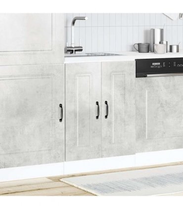 vidaXL Sink Base Cabinet Kalmar Concrete Grey 60x46x81.5 cm Enginee — Model: 1x bottom cabinet (2 doors) 60 cm wide 81.5 cm high