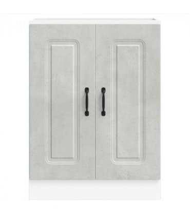 vidaXL Sink Base Cabinet Kalmar Concrete Grey 60x46x81.5 cm Enginee — Model: 1x bottom cabinet (2 doors) 60 cm wide 81.5 cm high