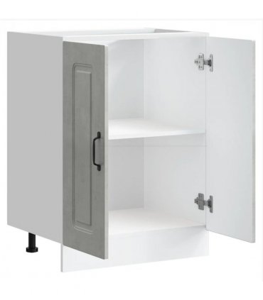 vidaXL Sink Base Cabinet Kalmar Concrete Grey 60x46x81.5 cm Enginee — Model: 1x bottom cabinet (2 doors) 60 cm wide 81.5 cm high
