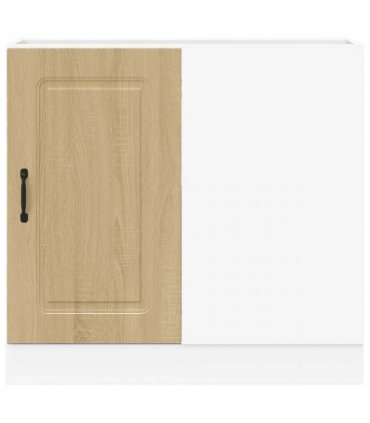 vidaXL Kitchen Base Cabinet Kalmar Sonoma Oak Engineered Wood — Model: 1x corner bottom cabinet (1 door) 86 cm wide 81.5 cm high