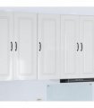 vidaXL Dishwasher Panel Kalmar High Gloss White 40 x 31 x 100 cm — Model: 1x wall cabinet (1 door) 40 cm wide 100 cm high