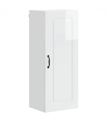 vidaXL Dishwasher Panel Kalmar High Gloss White 40 x 31 x 100 cm — Model: 1x wall cabinet (1 door) 40 cm wide 100 cm high