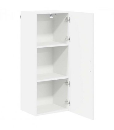 vidaXL Dishwasher Panel Kalmar High Gloss White 40 x 31 x 100 cm — Model: 1x wall cabinet (1 door) 40 cm wide 100 cm high