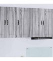 vidaXL Dishwasher Panel Kalmar Grey Sonoma 40 x 31 x 80 cm — Model: 1x wall cabinet (1 door) 40 cm wide 80 cm high