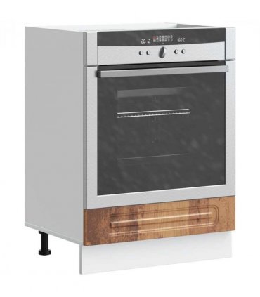 vidaXL Oven Cabinet Kalmar Old Wood Engineered Wood — Model: 1x oven cabinet 60 cm wide 81.5 cm high