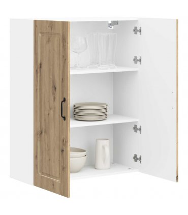 vidaXL Dishwasher Panel Kalmar Artisan Oak 80 x 31 x 100 cm — Model: 1x wall cabinet (2 doors) 80 cm wide 100 cm high