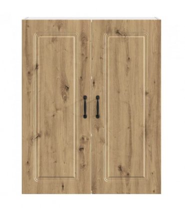 vidaXL Dishwasher Panel Kalmar Artisan Oak 80 x 31 x 100 cm — Model: 1x wall cabinet (2 doors) 80 cm wide 100 cm high
