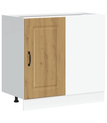 vidaXL Kitchen Base Cabinet Kalmar Artisan Oak Engineered Woo — Model: 1x corner bottom cabinet (1 door) 86 cm wide 81.5 cm high