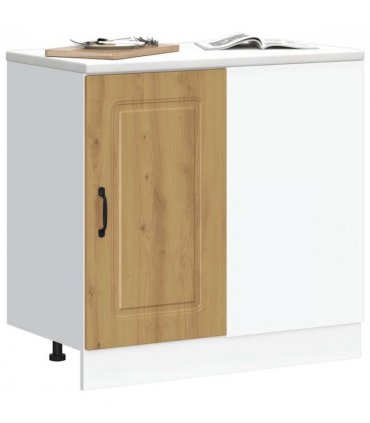 vidaXL Kitchen Base Cabinet Kalmar Artisan Oak Engineered Woo — Model: 1x corner bottom cabinet (1 door) 86 cm wide 81.5 cm high