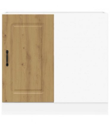 vidaXL Kitchen Base Cabinet Kalmar Artisan Oak Engineered Woo — Model: 1x corner bottom cabinet (1 door) 86 cm wide 81.5 cm high