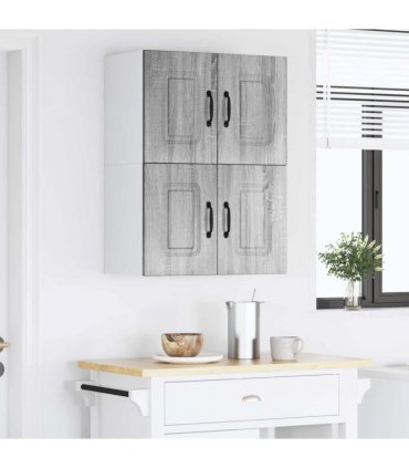 vidaXL Dishwasher Panel Kalmar 2 pcs Grey Sonoma 60 x 31 x 40 cm — Model: 2x wall cabinet (2 doors) 60 cm wide 40 cm high