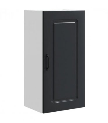 vidaXL Dishwasher Panel Kalmar Black 40 x 31 x 80 cm Engineered Wood — Model: 1x wall cabinet (1 door) 40 cm wide 80 cm high